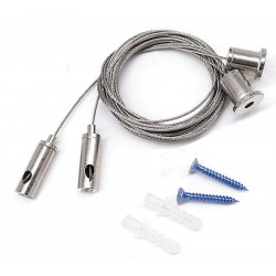 Kit Suspensión Carril Focos LED