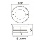 Foco LED exterior IP67 empotrar 18W 12V