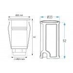 Foco LED exterior IP67 empotrar Ø25mm 1W 24VDC