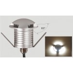 Foco Baliza LED exterior IP67 empotrar 3W 12/24VDC 3 Salidas