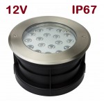 Foco LED exterior IP67 empotrar 18W 12V