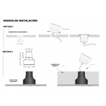 Foco LED exterior IP67 empotrar 3W 12/24VDC