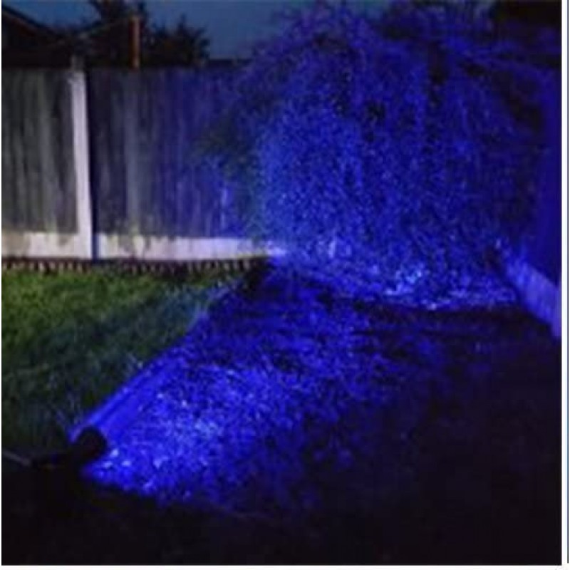 Foco LED Solar exterior jardin IP65 Luz Azul