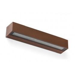 Aplique LED exterior IP65 superficie pared 20W 1800Lm Marrón Oxido