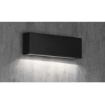 Aplique LED exterior IP65 superficie pared R 6W 480Lm Negro