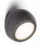 Aplique LED exterior IP54 superficie pared o techo Roof-Wall 6W 400Lm Negro