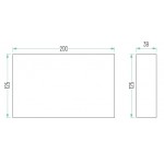 Aplique LED exterior IP65 superficie pared R 7W 500Lm Negro