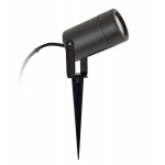 Foco exterior jardín IP65 C19 Negro para GU10