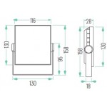 Foco LED exterior SLIM PLANO 20W IP65 SMD