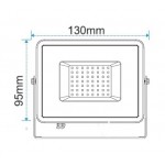 Foco Proyector LED exterior Slim Negro NEOLINE de 12V a 24V 30W IP-65 SMD