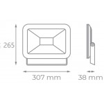 Foco Proyector LED exterior Slim IPAD Blanco 50W IP65 SMD