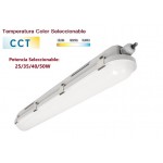 Pantalla estanca IP66 150cm 25/35/40/50w 3900-6500 lm CCT (3000-4000 -6000K)