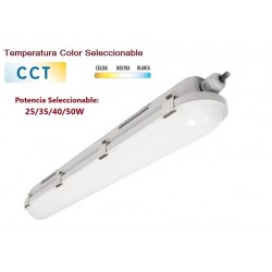 Pantalla estanca IP66 150cm 25/35/40/50w 3900-6500 lm CCT (3000-4000 -6000K)