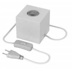 Lámpara Sobresmesa E27 CUBE Blanco