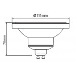 Lámpara LED AR111 GU10 14W 45º 1000lm