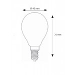Lámpara LED Esferica Gold E14 2W Filamento
