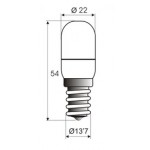 Lámpara LED Tubular E14 OPAL 0,3W colores, Ideal Belen