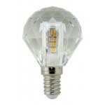 Lámpara LED Esferica Cristal Diamante E14 4W
