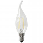 Lámpara LED Vela Clara Flama E14 4W Filamento 2700ºK