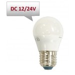 Lámpara LED Esferica E27 12/24V DC 5W Opal