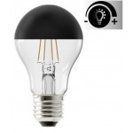 Lámpara LED Standard Clara Cupula Negra E27 Filamento 6W 2700ºK 550lm Regulable