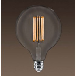 Lámpara LED Globo 125mm Clara E27 8W Filamento ZigZag 2200ºK Regulable
