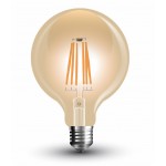Lámpara LED Globo 125mm Gold E27 4W Filamento 2100ºK