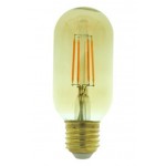 Lámpara LED Tubular T38 Gold E27 7W Filamento