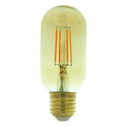Lámpara LED Tubular T38 Gold E27 7W Filamento
