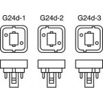 Lámpara LED PL G24 810LM 11W Blanco Cálido