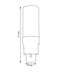 Lámpara LED PL G24 1100Lm 12W