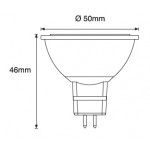 Lámpara LED GU5,3 MR16 SMD 5,5W 100º 12V-30V DC