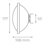 Lámpara LED PAR56 12V/24V 21W luz Blanca Fría ó Cálida
