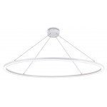 Lámpara Colgante Circular Aluminio ANELL 1000mm LED 85W con cable y florón, en Blanco ó Negro