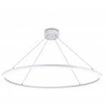 Lámpara Colgante Circular Aluminio ANELL 800mm LED 60W con cable y florón, en Blanco ó Negro