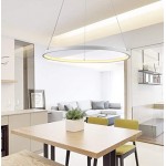 Lámpara Colgante Circular Aluminio ANELL 1500mm LED 68W con cable y florón, en Blanco, Negro ó Dorado