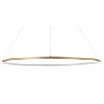 Lámpara Colgante Circular Aluminio ANELL 1500mm LED 68W con cable y florón, en Blanco, Negro ó Dorado