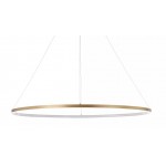 Lámpara Colgante Circular Aluminio ANELL 900mm LED 41W con cable y florón, en Blanco, Negro ó Dorado