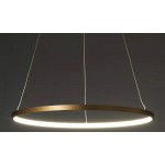 Lámpara Colgante Circular Aluminio ANELL 900mm LED 41W con cable y florón, en Blanco, Negro ó Dorado