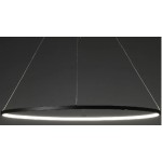 Lámpara Colgante Circular Aluminio ANELL 900mm LED 41W con cable y florón, en Blanco, Negro ó Dorado