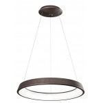 Lámpara Colgante Circular Aluminio NORDIC 600mm LED 36W con 1 mts. cable y florón