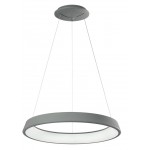 Lámpara Colgante Circular Aluminio NORDIC 600mm LED 36W con 1 mts. cable y florón
