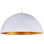 Lámpara Colgante Vintage Metálica Blanco 04 con p/lampara E27, 1,5 mts cable y florón