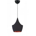 Lámpara Colgante Vintage Metálica Modelo 02 con p/lampara E27, 1,5 mts cable y florón, Blanco ó Negro