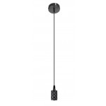 Portalámparas INDUSTRIAL C2 Negro E27 con 1,80 mts. cable y florón