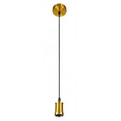 Portalámparas Bronce E-27 C1 con 2 metros cable y florón