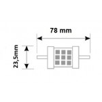 Lámpara LED R7s 78mm diámetro 23,5mm 230V 5W 500lm