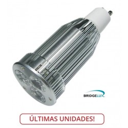 Lámpara LED GU10 9W, Banca Fría, Bridgelux