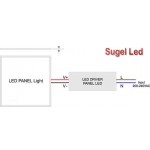 Panel LED 600X1200mm 72W Marco Blanco M4