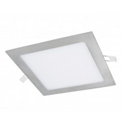 Downlight panel LED Cuadrado 190x190mm Gris Plata 15W